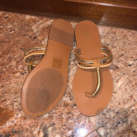 ALDO TAN SLIPPERS - Picture 2 of 2